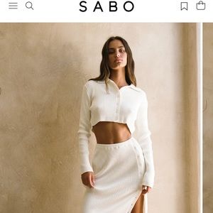 SABO skirt Raine skirt and top co ord set